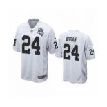 Las Vegas Raiders #24 Johnathan Abram White 2020 Inaugural Season Game Jersey