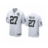 Las Vegas Raiders #27 Trayvon Mullen White 2020 Inaugural Season Game Jersey