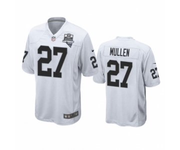 Las Vegas Raiders #27 Trayvon Mullen White 2020 Inaugural Season Game Jersey