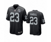 Las Vegas Raiders #2Damarious Randall Black 2020 Inaugural Season Game Jersey