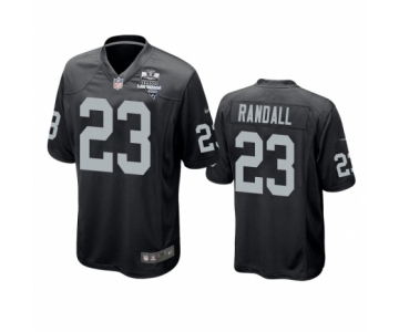 Las Vegas Raiders #2Damarious Randall Black 2020 Inaugural Season Game Jersey