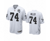 Las Vegas Raiders #74 Kolton Miller White 2020 Inaugural Season Game Jersey