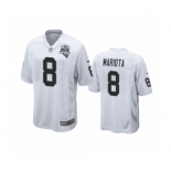 Las Vegas Raiders #8 Marcus Mariota White 2020 Inaugural Season Game Jersey