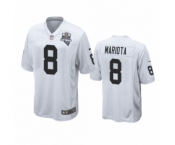 Las Vegas Raiders #8 Marcus Mariota White 2020 Inaugural Season Game Jersey