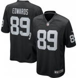 Las Vegas Raiders #89 Bryan Edwards Black 2020 Inaugural Season Game Jersey