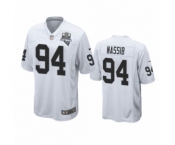 Las Vegas Raiders #94 Carl Nassib White 2020 Inaugural Season Game Jersey