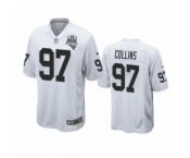 Las Vegas Raiders #97 Maliek Collins White 2020 Inaugural Season Game Jersey