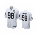 Las Vegas Raiders #98 Maxx Crosby White 2020 Inaugural Season Game Jersey