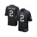 Men Nike Oakland Raiders #2 Giorgio Tavecchio Game Black Team Color NFL Jersey