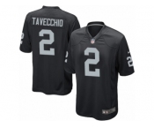 Men Nike Oakland Raiders #2 Giorgio Tavecchio Game Black Team Color NFL Jersey