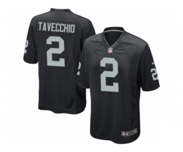 Men Nike Oakland Raiders #2 Giorgio Tavecchio Game Black Team Color NFL Jersey