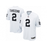 Men Nike Oakland Raiders #2 Giorgio Tavecchio Game White NFL Jersey