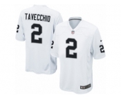 Men Nike Oakland Raiders #2 Giorgio Tavecchio Game White NFL Jersey