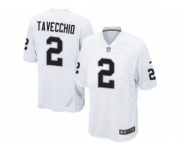 Men Nike Oakland Raiders #2 Giorgio Tavecchio Game White NFL Jersey