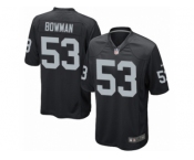 Men Nike Oakland Raiders #53 NaVorro Bowman Game Black Team Color NFL Jersey