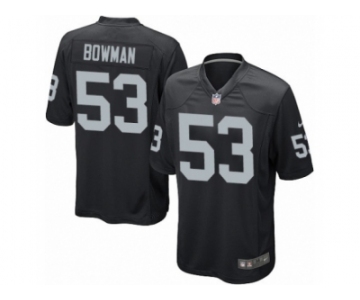 Men Nike Oakland Raiders #53 NaVorro Bowman Game Black Team Color NFL Jersey