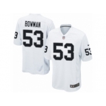 Men Nike Oakland Raiders #53 NaVorro Bowman Game White NFL Jersey