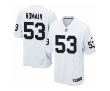 Men Nike Oakland Raiders #53 NaVorro Bowman Game White NFL Jersey