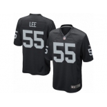 Men Nike Oakland Raiders #55 Marquel Lee Game Black Team Color NFL Jersey