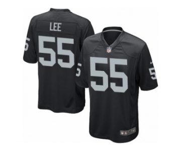 Men Nike Oakland Raiders #55 Marquel Lee Game Black Team Color NFL Jersey