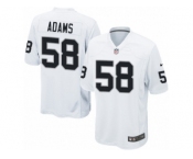 Men Nike Oakland Raiders #58 Tyrell Adams Game White NFL Jersey