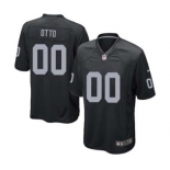 Men's Nike Oakland Raiders #0 Jim Otto Game Black Team Color NFL Jersey