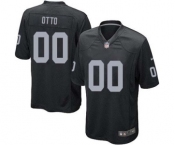 Men's Nike Oakland Raiders #0 Jim Otto Game Black Team Color NFL Jersey