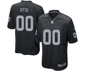 Men's Nike Oakland Raiders #0 Jim Otto Game Black Team Color NFL Jersey