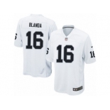 Men's Nike Oakland Raiders #16 George Blanda Game White NFL Jersey