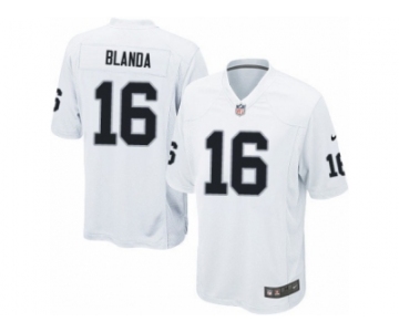 Men's Nike Oakland Raiders #16 George Blanda Game White NFL Jersey