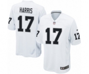 Men's Nike Oakland Raiders #17 Dwayne Harris Game White NFL Jersey