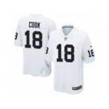 Men's Nike Oakland Raiders #18 Connor Cook Game White NFL Jersey