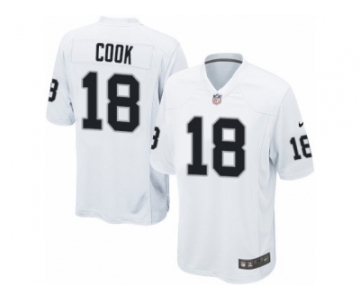 Men's Nike Oakland Raiders #18 Connor Cook Game White NFL Jersey