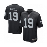 Men's Nike Oakland Raiders #19 Brandon LaFell Game Black Team Color NFL Jersey