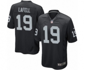 Men's Nike Oakland Raiders #19 Brandon LaFell Game Black Team Color NFL Jersey