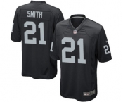 Men's Nike Oakland Raiders #21 Sean Smith Game Black Team Color NFL Jersey