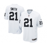 Men's Nike Oakland Raiders #21 Sean Smith Game White NFL Jersey