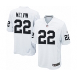 Men's Nike Oakland Raiders #22 Rashaan Melvin Game White NFL Jersey