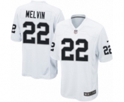 Men's Nike Oakland Raiders #22 Rashaan Melvin Game White NFL Jersey