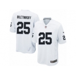 Men's Nike Oakland Raiders #25 Fred Biletnikoff Game White NFL Jersey