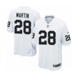 Men's Nike Oakland Raiders #28 Doug Martin Game White NFL Jersey