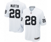 Men's Nike Oakland Raiders #28 Doug Martin Game White NFL Jersey