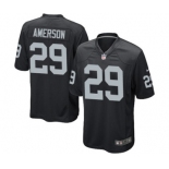 Men's Nike Oakland Raiders #29 David Amerson Game Black Team Color NFL Jersey