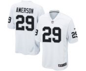 Men's Nike Oakland Raiders #29 David Amerson Game White NFL Jersey