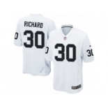 Men's Nike Oakland Raiders #30 Jalen Richard Game White NFL Jersey