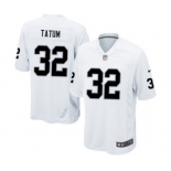 Men's Nike Oakland Raiders #32 Jack Tatum Game White NFL Jersey