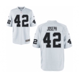 Men's Nike Oakland Raiders #42 Karl Joseph Game White NFL Jersey