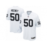 Men's Nike Oakland Raiders #50 Ben Heeney Game White NFL Jersey