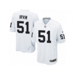 Men's Nike Oakland Raiders #51 Bruce Irvin Game White NFL Jersey