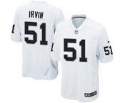 Men's Nike Oakland Raiders #51 Bruce Irvin Game White NFL Jersey